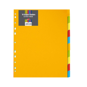 10 Part A4 Dividers - 10 units
