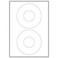Computer CD/DVD Labels 117mm - SS592 - 12 units