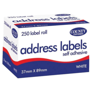 Address Labels Self Adhesive 250's - 12 units