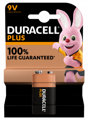 Duracell MN1604 {9V} Battery 1's (10) - Plus Power