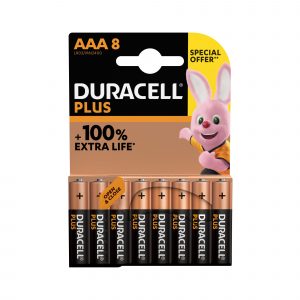 Duracell Plus Power 8's [AAx  24, AAA x 10] CDU