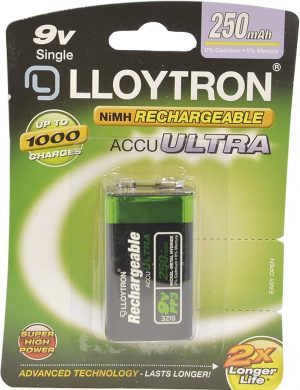 Lloytron Rechargeable Battery MN1604 (9V) - 1 Pack