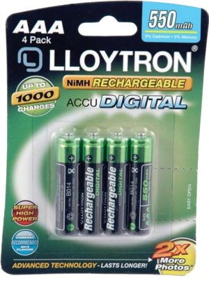 Lloytron Rechargeable Battery MN2400 (AAA) - 4 Pack