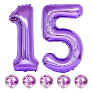 Balloons - Birthday Girl 15's - 5 Units