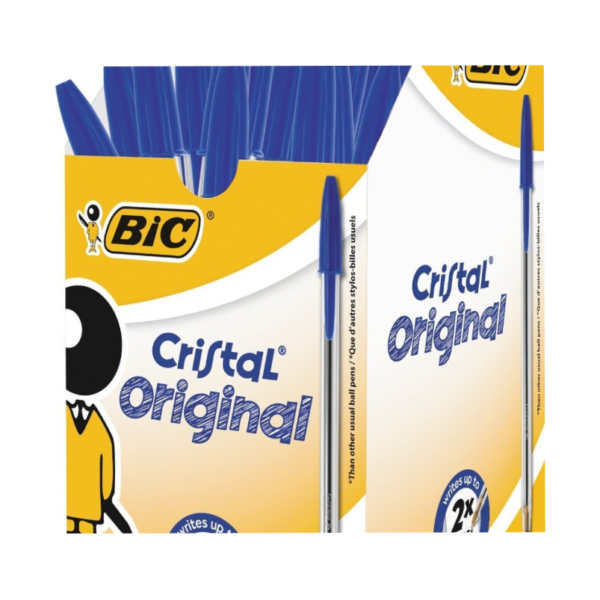 Bic – Biro Blue Medium – 50 in a pack