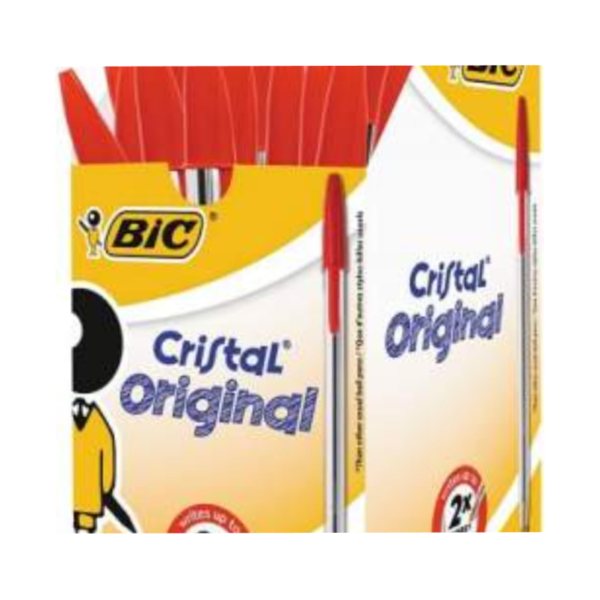Bic – Biro Red Medium – 50 in a pack