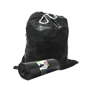 Black Bags with Draw String - Rolls of 10 - 25 units