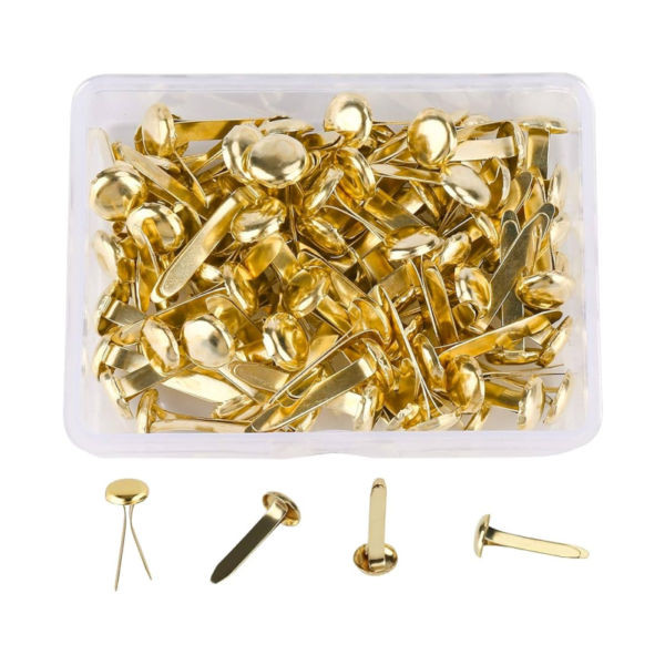 Brassed Paper Fasteners Tiger – 10 units