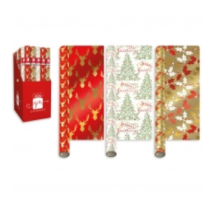 Christmas Wrap Rich Foil Rolls 1.5M - XAMGW114 - 50 units