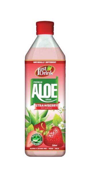 Just Drink Aloe Vera - Strawberry (12 x 500ml)