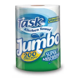 Task Jumbo Kitchen Roll 2 ply (12 x 1pk)