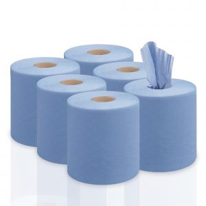Forecourt Blue Roll 150M x 166mm - 6 Units