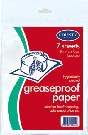 Grease Proof Paper 7's - 36 units