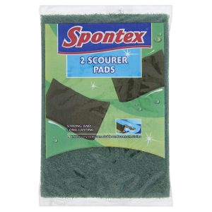 Spontex - Brisk Green Scourer (8 x 3's)