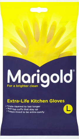 Marigold Kitchen Gloves Large - 6 Units