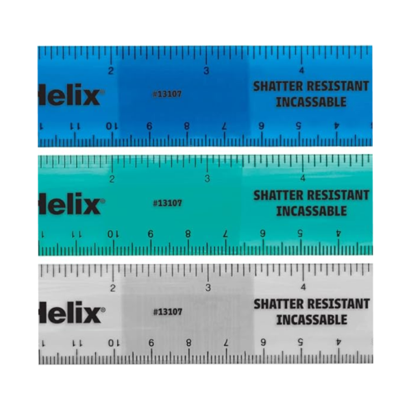 Helix Flexible Ruler 6” – KT8010 – 12 units