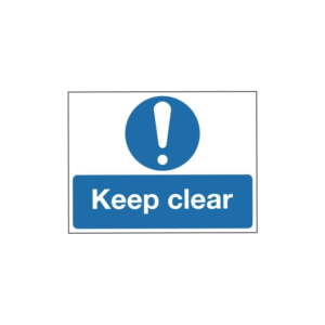 Keep Clear Sign - 6 units