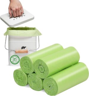 Kitchen Caddy Biodegradable Bags 10L - Roll of 15's - 24 units