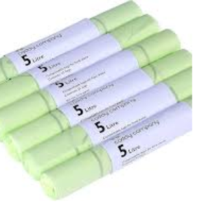 Kitchen Caddy Biodegradable Bags 5L - Roll of 20's 36 units