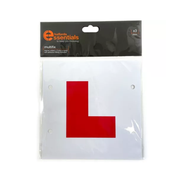 L Plates Multifix Red (10)