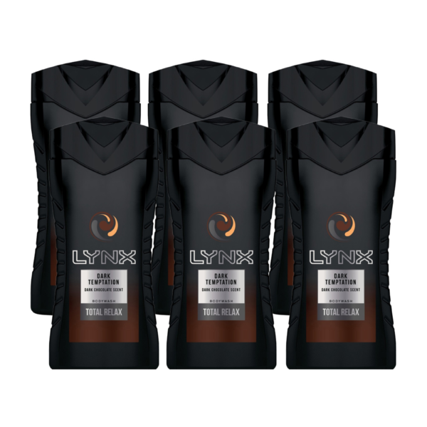Lynx Shower Gel- Dark Temptation – (6 x 250ml)