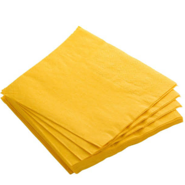 Napkins 2 Ply Dark Yellow – (6 x 20’s)