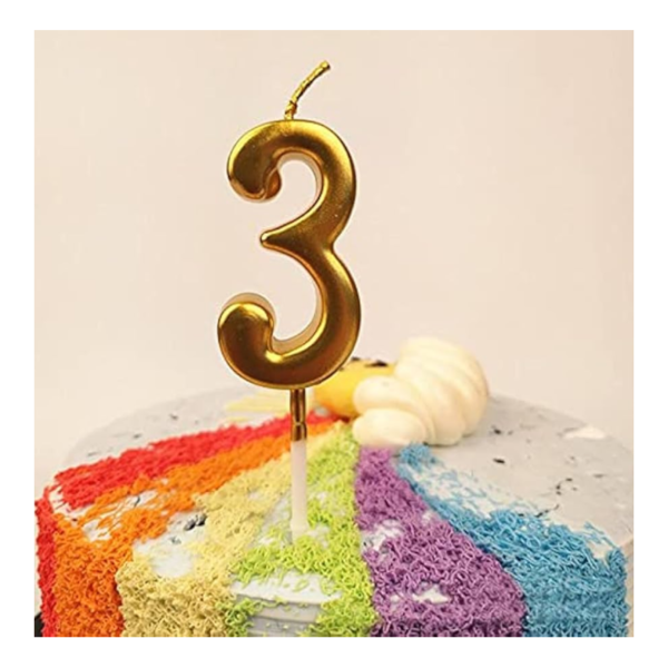 Number Candles – Number 3 – 6 Units