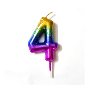 Number Candles - Number 4 - 6 Units