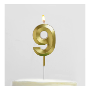 Number Candles - Number 9 - 6 Units