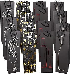 Gift Bags Bottle - Black  (YALGB39B/1) -6 unit