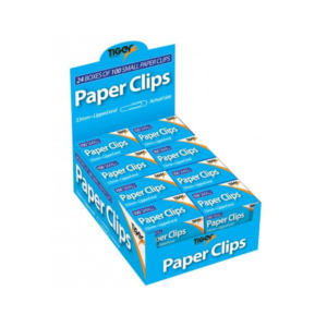 Paper Clips Boxed 33mm - 302000 Tiger - 24 units
