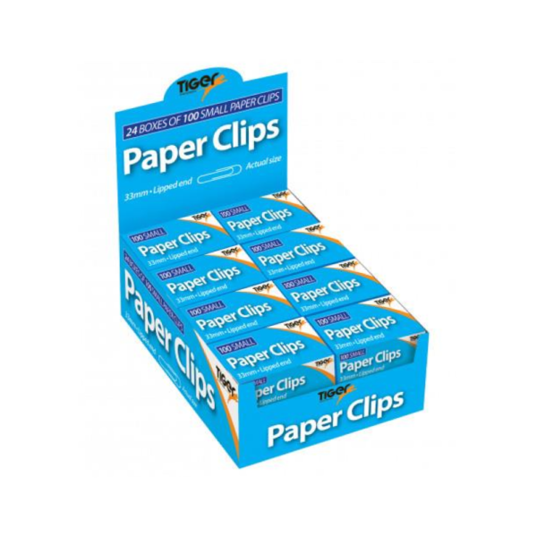 Paper Clips Boxed 33mm – 302000 Tiger – 24 units