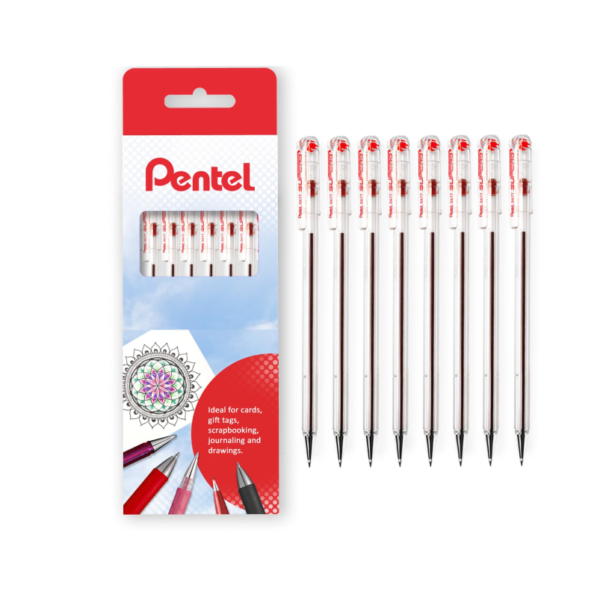 Pentel Super B Red – 12 units