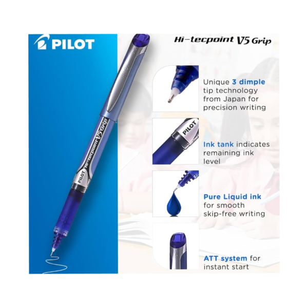 Pilot V5 Grip Pen (Extra Fine) Mixed Display – 24 units