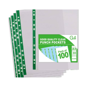 Punched Pocket A4 - Pack of 30 - 15 units