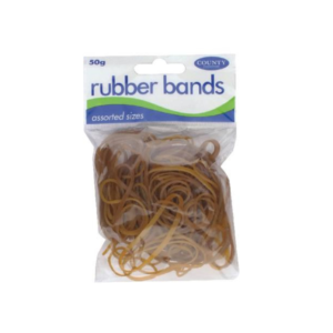 Rubber Bands Brown Assorted - 12 units (C224)