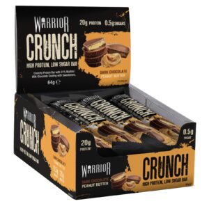 Warrior Crunch - 12 x 64g Bars - Dark Choc Peanut