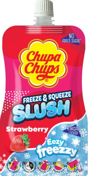 Chupa Chups Slush Pouch Strawberry (250g x 12)