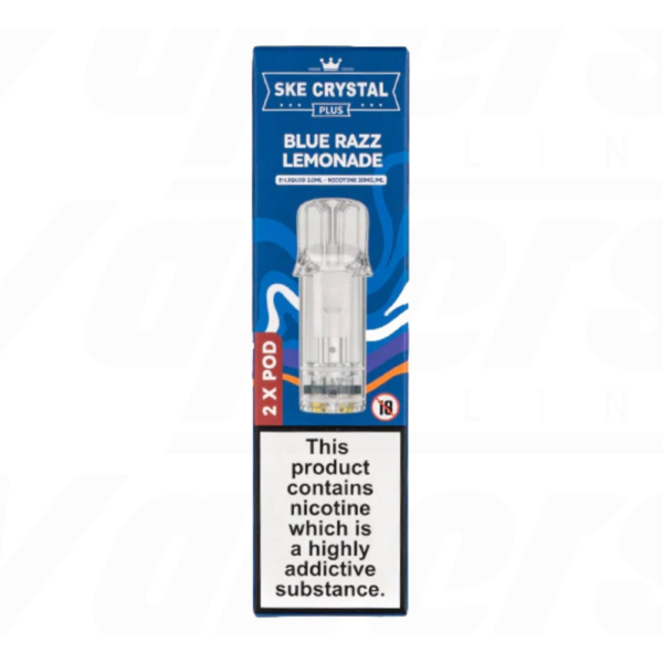 SKE Crystal Plus Pod Blue Razz Lemonade 2’s (10)