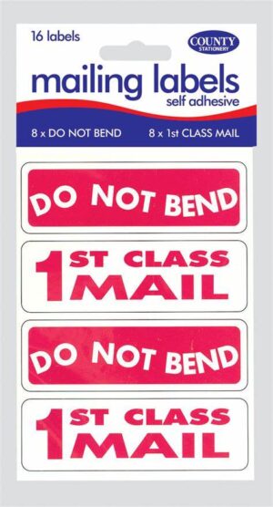 Mailing Labels - First Class/Do Not Bend - 12 units