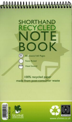 Spiral Note Pad (Rec/Pap) - RE160 - 12 units
