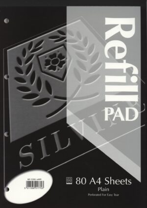 A4 Pads Black - 160 Sheets Plain Ref. A4RPP - 6 units