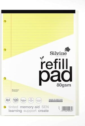 A4 Pads - Yellow - 80 Sheets Lined Ref. PAD2FM - 6 units