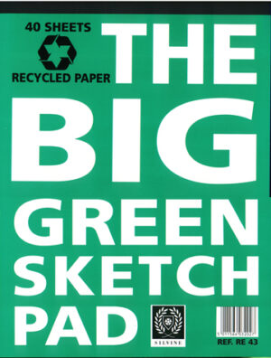 Big Green Sketch Pad - Plain -  Ref. RE43 - 6 units