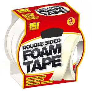 151 - Double Sided Foam Tape 3's -6 units