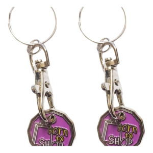 Shopping Trolley Token Keyring - 12 units
