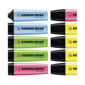 Stabilo Boss Highlighter - Pink Carded - 10 Units