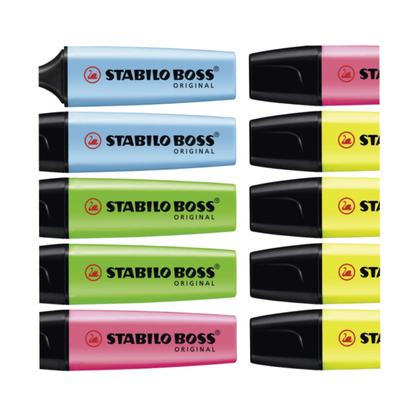 Stabilo Boss Highlighter – Pink Carded – 10 Units