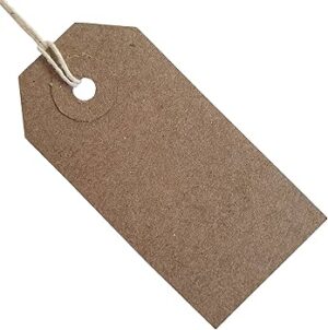 Strung Tags 9mm x 24mm - Pack of 200 x 10 units