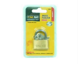 Brass Padlocks Carded Large 40mm - 12 units